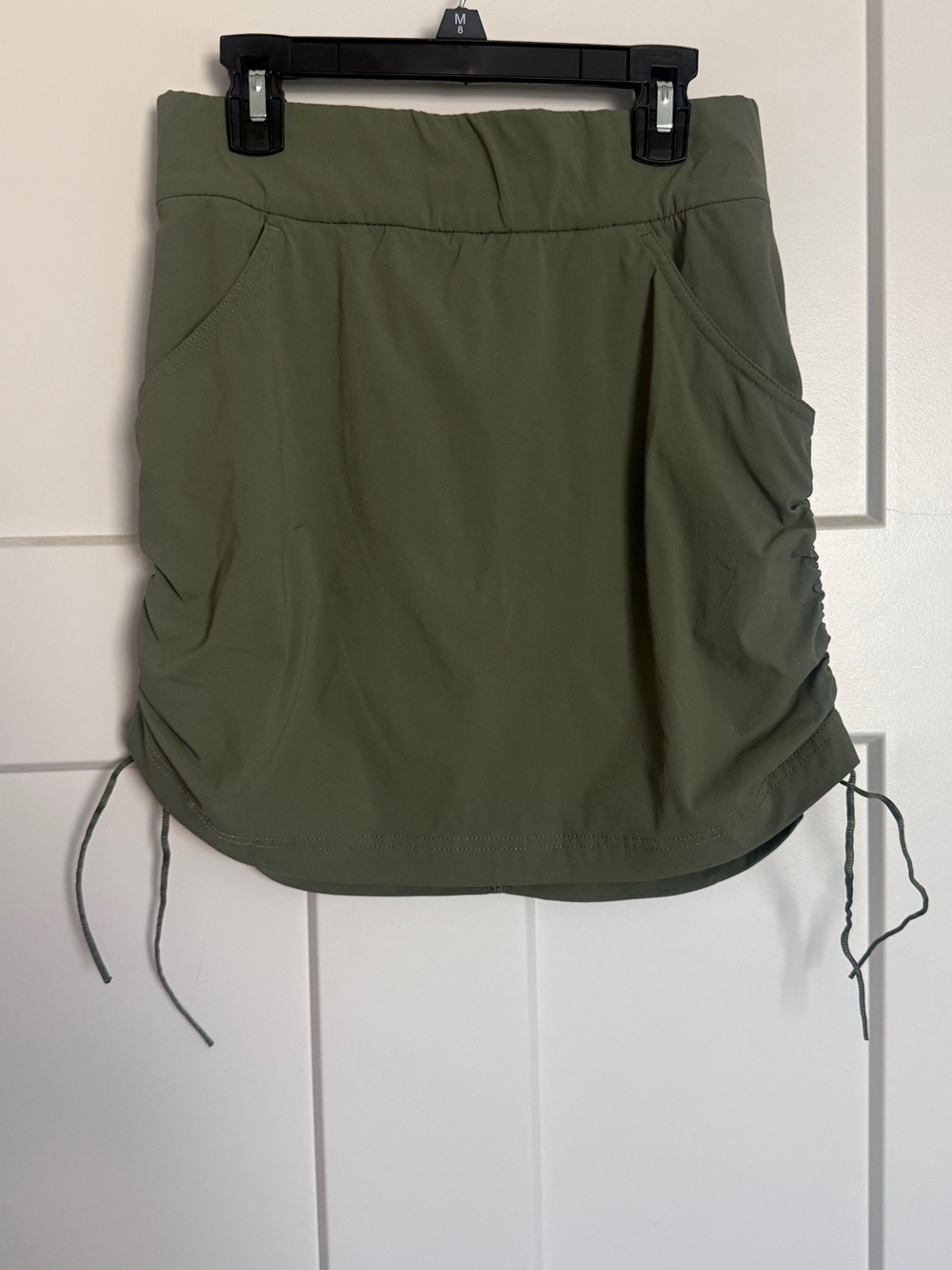 Columbia Olive Ruched Drawstring Active Skirt